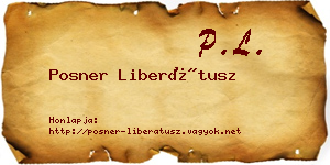 Posner Liberátusz névjegykártya